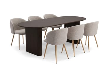 160-220 cm - Rökt ek