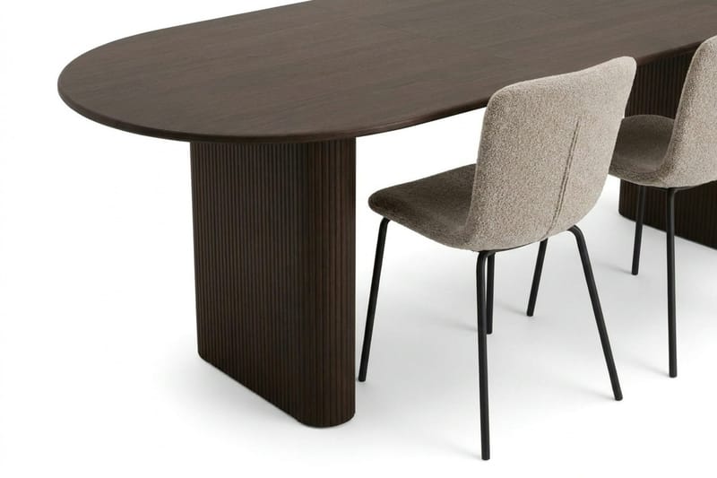 Noira Matgrupp förlängningsbart 220-320 cm Rökt Ek med 6 Katy Matstolar - Rökt ek - Möbler - Matplats - Matgrupp & matbord med stolar