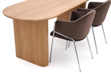Noira Matgrupp oval 180 cm med 6 Filip Matstolar - Ek - Möbler - Matplats - Matgrupp & matbord med stolar