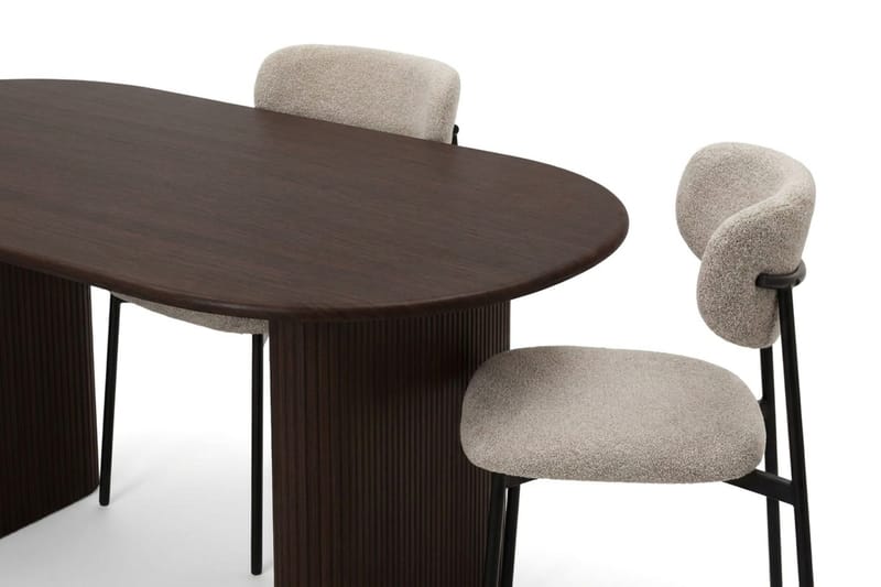 Noira Matgrupp rektangulärt 180 cm Rökt Ek med 6 Lucy Matstolar - Rökt ek - Möbler - Matplats - Matgrupp & matbord med stolar