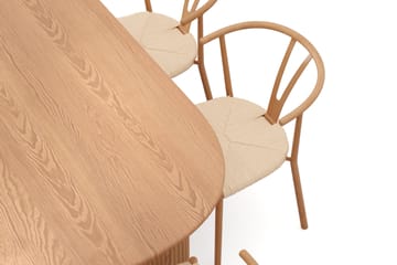 Noira Matgrupp rektangulärt 220 cm Ek med 6 Elysia Matstolar - Ek - Möbler - Matplats - Matgrupp & matbord med stolar