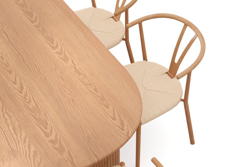 Noira Matgrupp rektangulärt 220 cm Ek med 6 Elysia Matstolar - Ek - Möbler - Matplats - Matgrupp & matbord med stolar