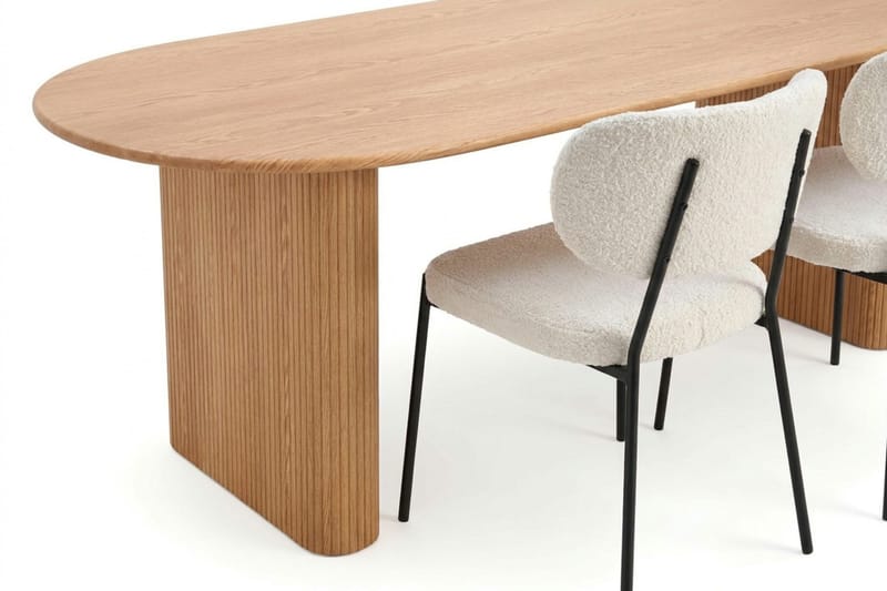 Noira Matgrupp rektangulärt 220 cm Ek med 6 Gemmiano Matstolar - Ek - Möbler - Matplats - Matgrupp & matbord med stolar