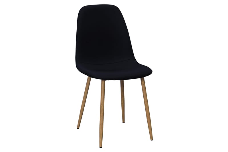 Noira Ovalt Matbord 220 cm EK +  6 st Nibe stol svart med ek ben - Natur/Svart - Möbler - Matplats - Matgrupp & matbord med stolar