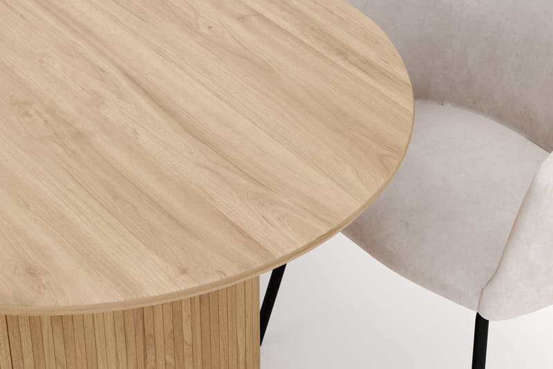 Noira Ovalt Matbord 220 cm med 6 Berit Stolar - Natur - Möbler - Matplats - Matgrupp & matbord med stolar