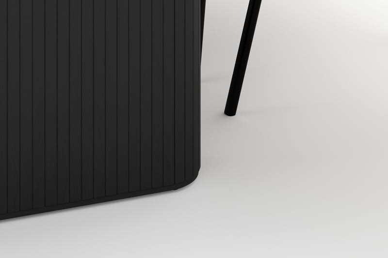 Noira Ovalt Matbord 220 cm med 6 Berit Stolar - Svart - Möbler - Matplats - Matgrupp & matbord med stolar