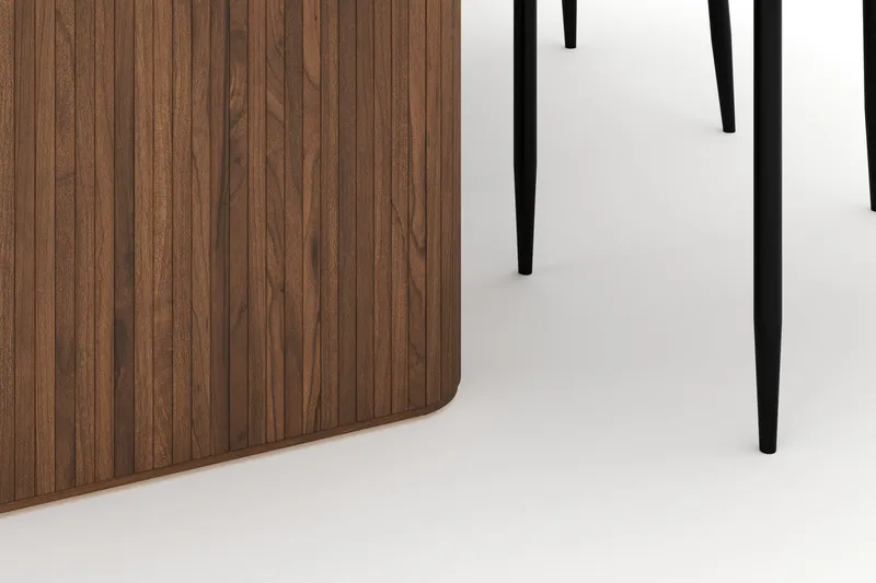 Noira Ovalt Matbord 220 cm med 6 Sawako Stolar - Brun - Möbler - Matplats - Matgrupp & matbord med stolar