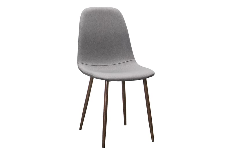 Noira Ovalt Matbord 220 cm Svart +  6 st Nibe stol grå med valnöt ben - Svart/Grå - Möbler - Matplats - Matgrupp & matbord med stolar