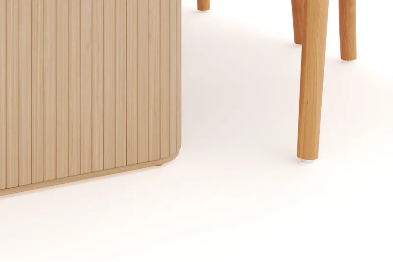 Noira Ovalt Matgrupp 220 cm med 6 Dastoori Matstolar - Natur - Möbler - Matplats - Matgrupp & matbord med stolar