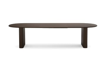 Noira Rektangulär Utdragbar Matgrupp 220-320 cm – Matbord med 6 Molly Matstolar i Trä med Rökt Ek-utseende - Mörkbrun - Möbler - Matplats - Matgrupp & matbord med stolar
