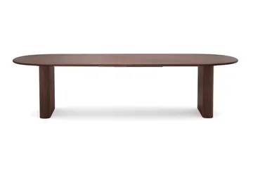 Noira Stort Förlängningsbart Matbord 220-320x100 cm med Trä- och Valnötsutseende - Valnöt - Möbler - Matplats - Matbord & köksbord