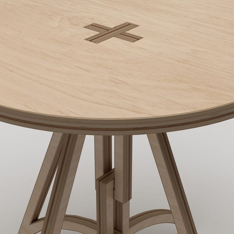 Nurena Matbord 75 cm - Naturligt trä - Möbler - Matplats - Matbord & köksbord