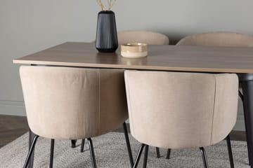 Ochovi Matbord 140 cm med 4 Berit Karmstol med Armstöd - Möbler - Matplats - Matgrupp & matbord med stolar