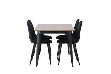 Ochovi Matbord 140 cm med 4 Polar Köksstol - Möbler - Matplats - Matgrupp & matbord med stolar