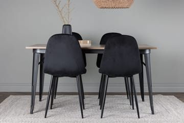 Ochovi Matbord 140 cm med 4 Polar Köksstol - Möbler - Matplats - Matgrupp & matbord med stolar