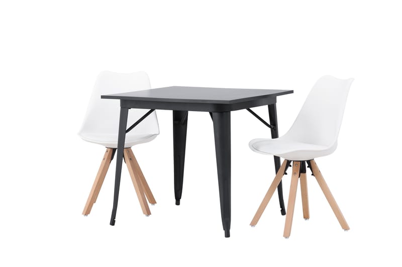 Ochovi Matgrupp  80 cm Rektangulär med 2 Zeno stolar - Svart - Möbler - Matplats - Matgrupp & matbord med stolar