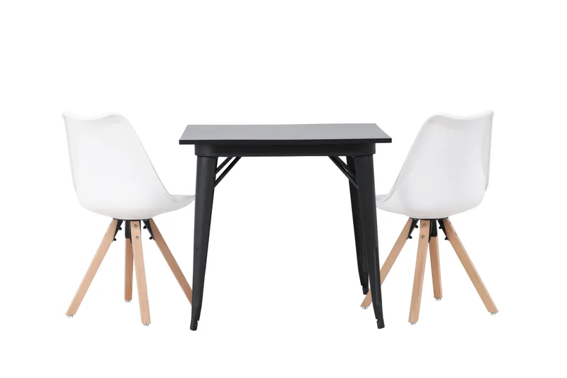 Ochovi Matgrupp  80 cm Rektangulär med 2 Zeno stolar - Svart - Möbler - Matplats - Matgrupp & matbord med stolar