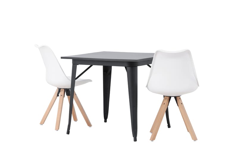 Ochovi Matgrupp  80 cm Rektangulär med 2 Zeno stolar - Svart - Möbler - Matplats - Matgrupp & matbord med stolar