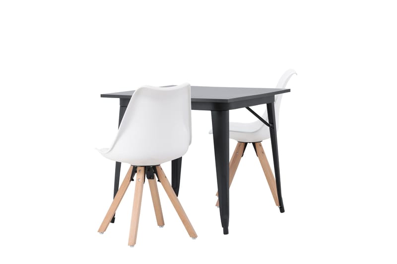 Ochovi Matgrupp  80 cm Rektangulär med 2 Zeno stolar - Svart - Möbler - Matplats - Matgrupp & matbord med stolar