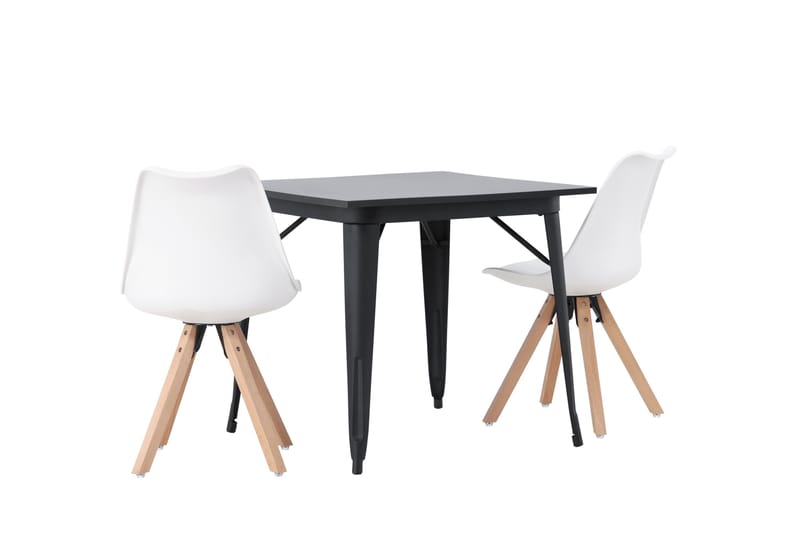 Ochovi Matgrupp  80 cm Rektangulär med 2 Zeno stolar - Svart - Möbler - Matplats - Matgrupp & matbord med stolar