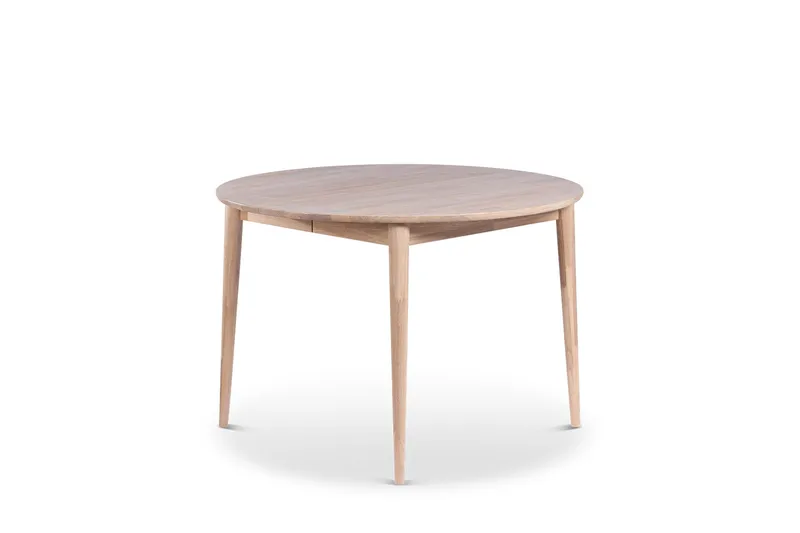 Odense Förlängningsbart Matbord 110-150 cm Runt för 4 personer  i massivt trä, Natur