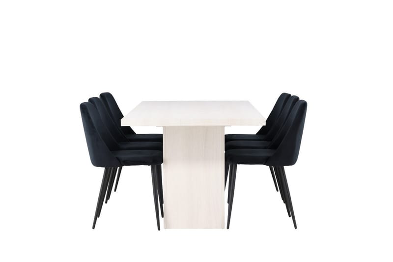 Olga Matbord 75x200 cm med 6 Night Matstol - Möbler - Matplats - Matgrupp & matbord med stolar
