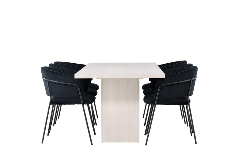 Olga Matbord 75x200 cm med 6 Selma Matstol - Möbler - Matplats - Matgrupp & matbord med stolar