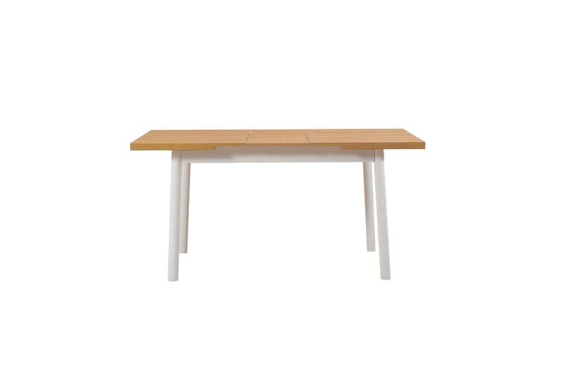 OLIVER Matbord 120x75 cm + 4 st Matstolar Vit/Brun - Möbler - Matplats - Matgrupp & matbord med stolar