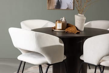 Olivero Matbord 110 cm Runt med 4 Day Matstol - Möbler - Matplats - Matgrupp & matbord med stolar