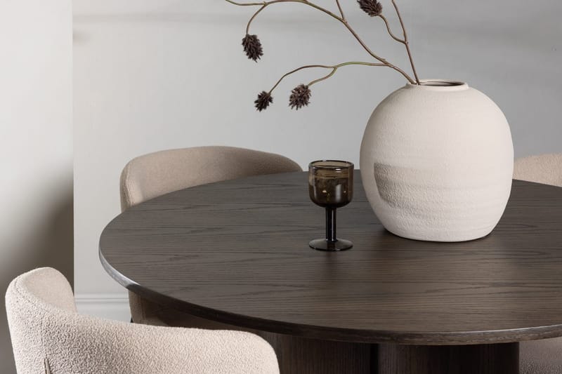 Olivero Matbord 110 cm Runt med 4 Modesto Matstol - Möbler - Matplats - Matgrupp & matbord med stolar