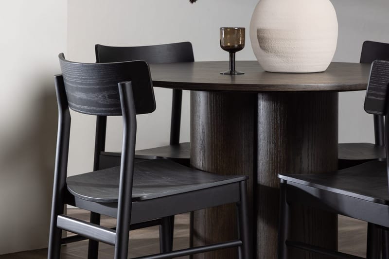 Olivero Matbord 110 cm Runt med 4 Montros Matstol - Möbler - Matplats - Matgrupp & matbord med stolar