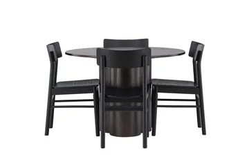 Olivero Matbord 110 cm Runt med 4 Montros Matstol - Möbler - Matplats - Matgrupp & matbord med stolar