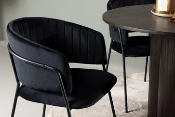 Olivero Matbord 110 cm Runt med 4 Selma Matstol - Möbler - Matplats - Matgrupp & matbord med stolar