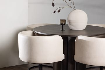 Olivero Matbord 110 cm Runt med 4 Simrishamn Matstol - Möbler - Matplats - Matgrupp & matbord med stolar