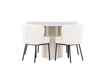Olivia Matbord 110 cm med 4 Agnes Matstol - Möbler - Matplats - Matgrupp & matbord med stolar