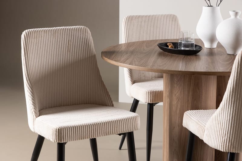 Olivia Matbord 110 cm med 4 Leone Matstol - Möbler - Matplats - Matgrupp & matbord med stolar