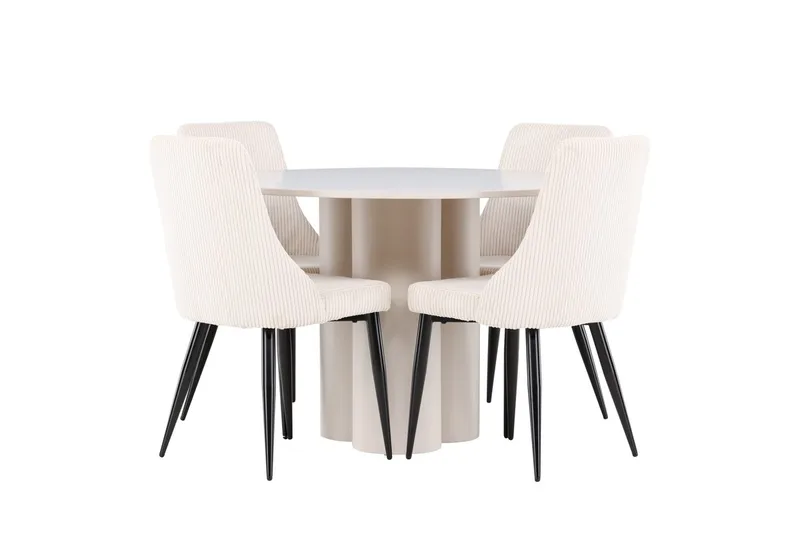 Olivia Matbord 110 cm med 4 Leone Matstol - Möbler - Matplats - Matgrupp & matbord med stolar