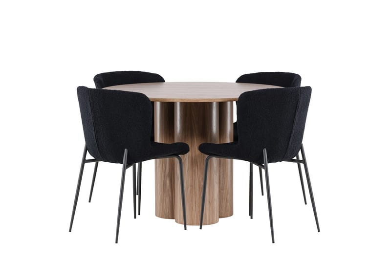 Olivia Matbord 110 cm med 4 Modesto Matstol - Möbler - Matplats - Matgrupp & matbord med stolar
