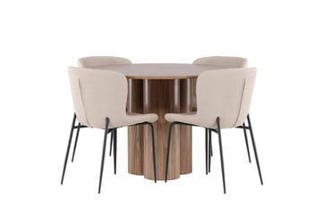 Olivia Matbord 110 cm med 4 Modesto Matstol - Möbler - Matplats - Matgrupp & matbord med stolar