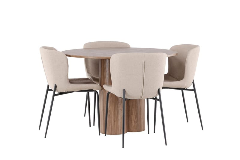 Olivia Matbord 110 cm med 4 Modesto Matstol - Möbler - Matplats - Matgrupp & matbord med stolar