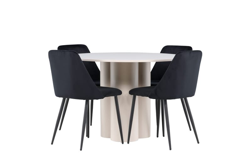 Olivia Matbord 110 cm med 4 Night Matstol - Möbler - Matplats - Matgrupp & matbord med stolar