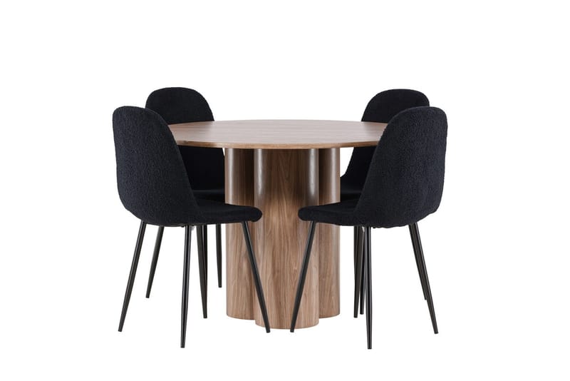 Olivia Matbord 110 cm med 4 Polar Matstol - Möbler - Matplats - Matgrupp & matbord med stolar