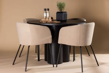 Svart - mocca, beige, svart