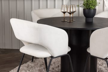Olivia Matbord 110 cm Runt med 4 Day Matstol - Möbler - Matplats - Matgrupp & matbord med stolar