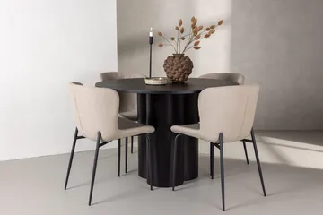Svart - Svart/beige