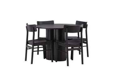 Olivia Matbord 110 cm Runt med 4 Montros Matstol - Möbler - Matplats - Matgrupp & matbord med stolar