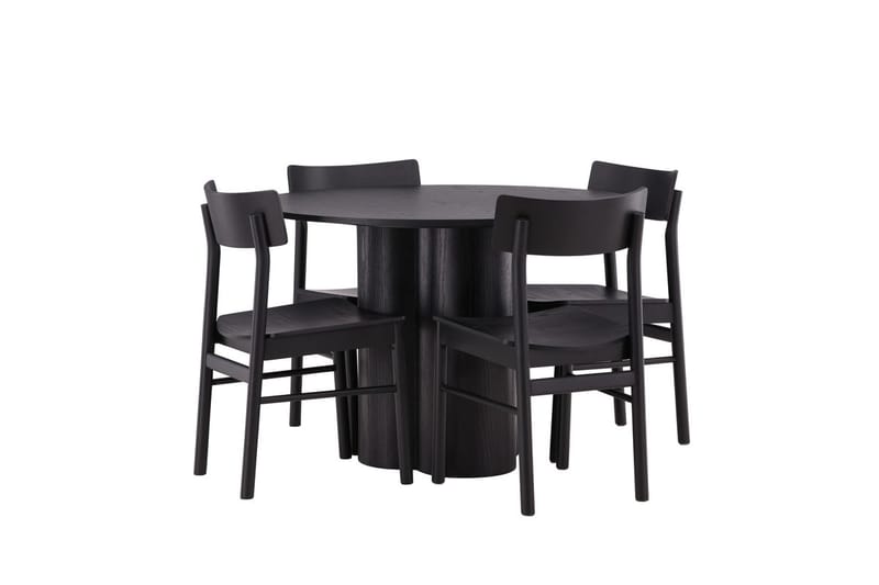 Olivia Matbord 110 cm Runt med 4 Montros Matstol - Möbler - Matplats - Matgrupp & matbord med stolar