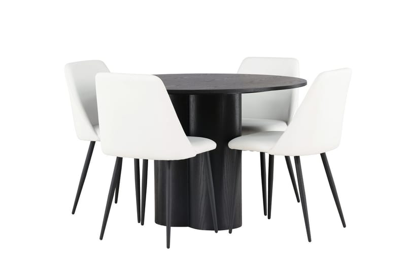 Olivia Matbord 110 cm Runt med 4 Night Matstol - Möbler - Matplats - Matgrupp & matbord med stolar