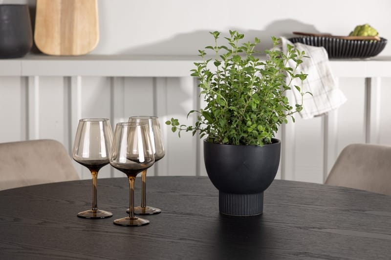 Olivia Matbord 110 cm Runt med 4 Night Matstol - Möbler - Matplats - Matgrupp & matbord med stolar