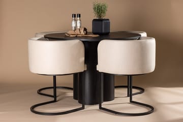 Svart - Mocca, beige
